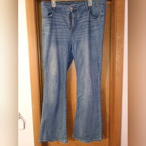 Old Navy High RiseFlare Jeans Stretch Denim Womens Size 16